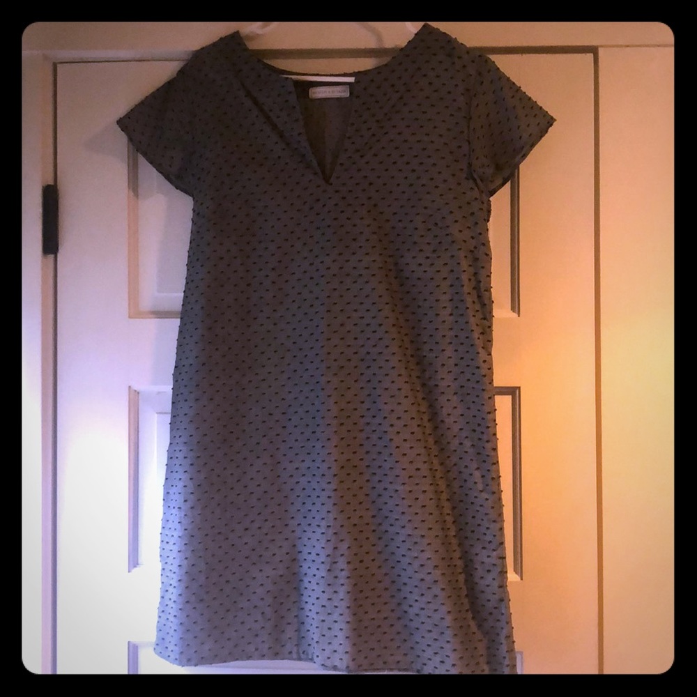 Gray shift dress
